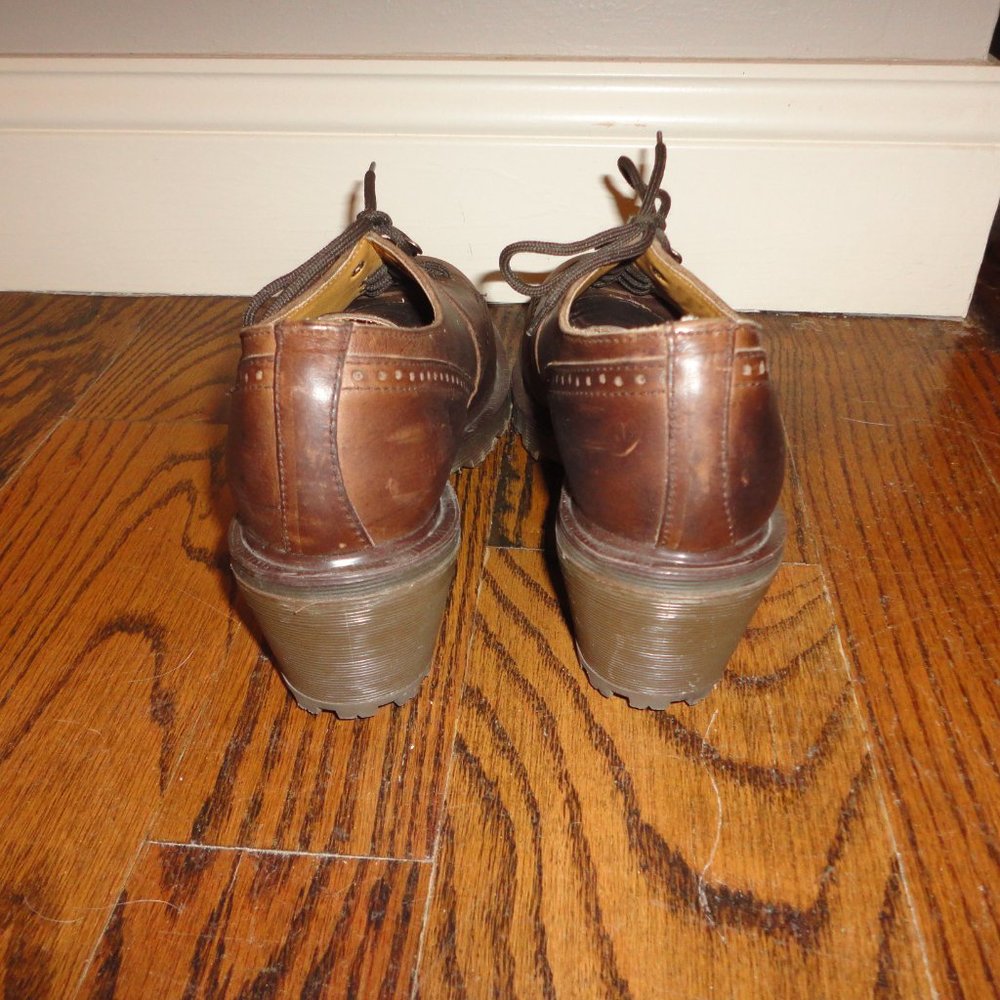 Vintage DR. MARTENS Heel Leather Women's Brogues/Oxfords Size 6 UK doc 90s - Picture 3 of 12